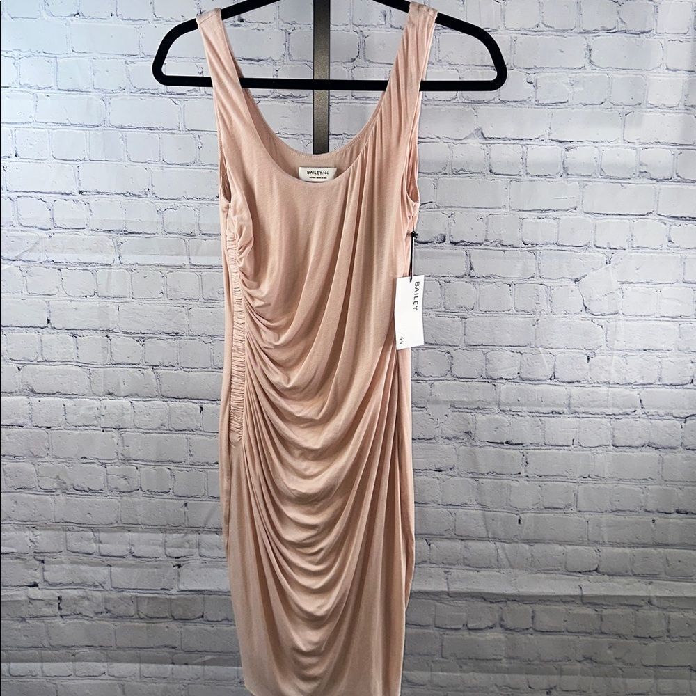 💗 Bailey 44 Dusty Rose Ruched Bodycon Dress – Size Medium (NWT)